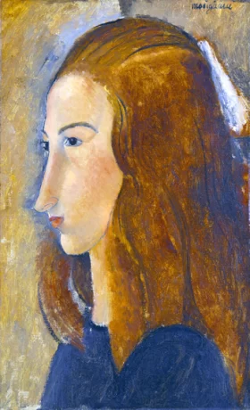 Jeanne Hébuterne in Profile 1918 by Amedeo Modigliani
