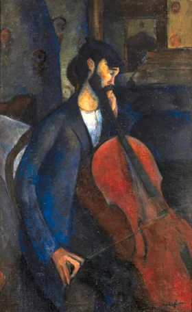 Le Violoncelliste 1909 by Amedeo Modigliani
