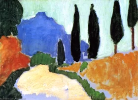 Cypresses by André Derain