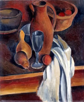 Still Life with Earthenware Jug and White Napkin by André Derain
