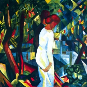Couple In The Forest by August Macke