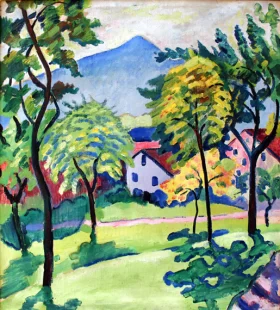 Tegernsee Landscape by August Macke