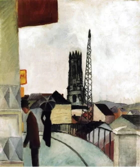 Cathedral At Freiburg by August Macke