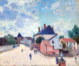 Street in Moret, 1922 by Alfred Sisley