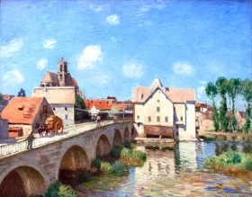 Le Pont de Moret by Alfred Sisley