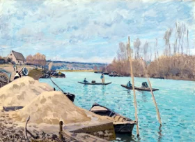 The Seine at Port Marly, Piles of Sand, 1933 by Alfred Sisley