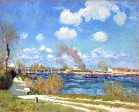 Bougival 1876 by Alfred Sisley