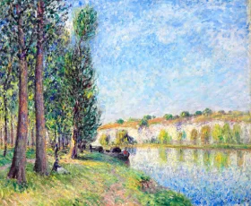 Le Loing à Moret by Alfred Sisley
