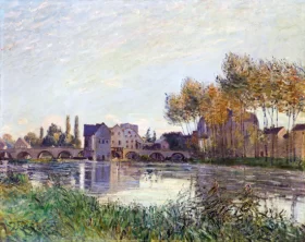 Moret at Sunset 1888 by Alfred Sisley