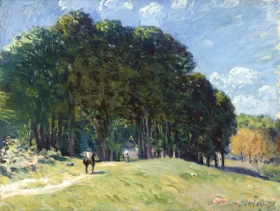 Cavalier en Lisière de Forêt by Alfred Sisley