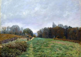 Landscape at Louveciennes 1873 by Alfred Sisley