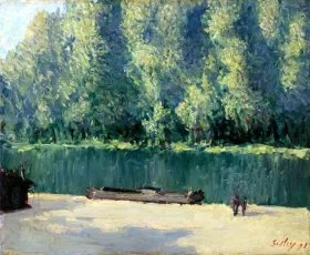 Banks of the Loing 1891 by Alfred Sisley