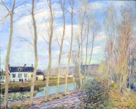 The Channel of Loing at Moret 1892 by Alfred Sisley
