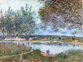The Path to the Old Ferry by Alfred Sisley