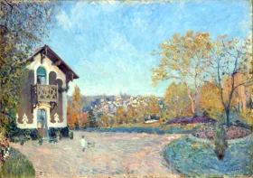 View of Marly Le Roi from Coeur Volant by Alfred Sisley