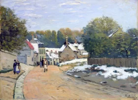 Early snow at Louveciennes by Alfred Sisley