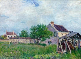 Vieille Chaumière aux Sablons by Alfred Sisley