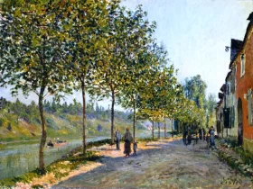 June Morning in Saint Mammès by Alfred Sisley