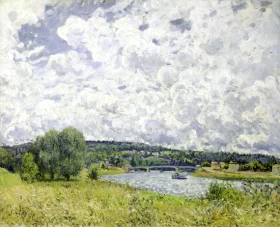 The Seine at Suresnes by Alfred Sisley