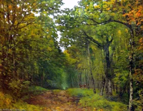 Avenue of Chestnut trees Near La Celle Saint Cloud (1867) by Alfred Sisley