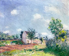 Paysage de Printemps, Chemin aux Environs de Moret Sur Loing by Alfred Sisley