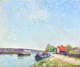 Canal Du Loing à Saint-Mammès 1885 by Alfred Sisley