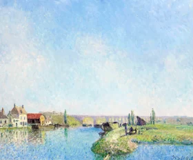 Canal Du Loing by Alfred Sisley