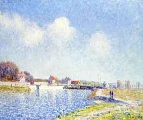 Le Barrage de Saint Mammes by Alfred Sisley