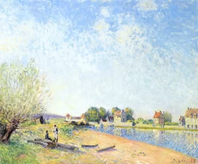 Le Canal Du Loing à Saint Mammès by Alfred Sisley