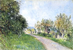 Chemin des Prés à Sèvres by Alfred Sisley
