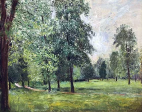 Le Parc à Sèvres by Alfred Sisley