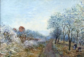 Le Givre à Veneux 1880 by Alfred Sisley