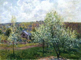 Spring Near Paris by Alfred Sisley