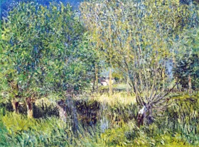 Willows on the Banks of the Orvanne 1883 by Alfred Sisley