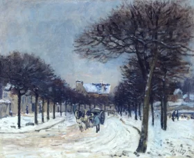 The Road to Saint Germain, near Marly 1875 by Alfred Sisley