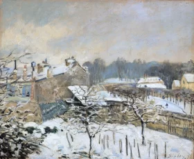 Effet de neige à Louveciennes 1877 by Alfred Sisley