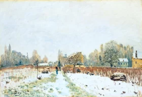 Louveciennes in the Snow 1872 by Alfred Sisley