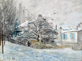 La Maison Sous La Neige by Alfred Sisley