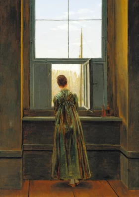 Woman at a Window 1822 by Caspar David Friedrich