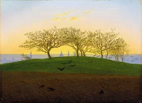 Hill and Ploughed Field near Dresden 1824 by Caspar David Friedrich