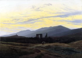 The ruins of Eldena in the Giant Mountains by Caspar David Friedrich