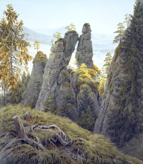 The Rock Gates in Neurathen by Caspar David Friedrich