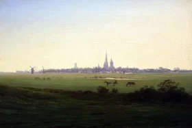 Meadows near Greifswald by Caspar David Friedrich