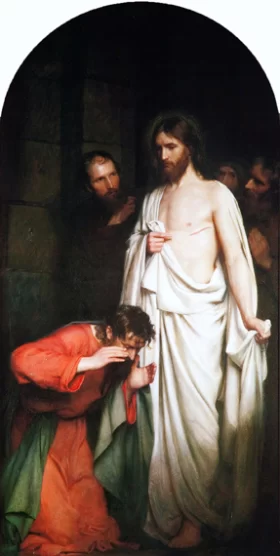The Doubting Thomas by Carl Heinrich Bloch
