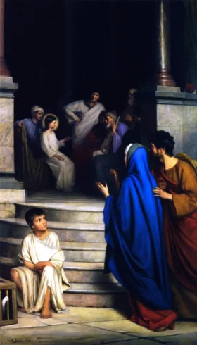 The Twelve Year Old Jesus In The Temple by Carl Heinrich Bloch
