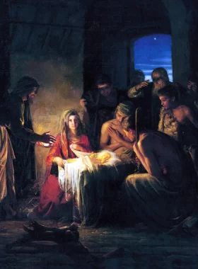 The Birth Of Jesus by Carl Heinrich Bloch