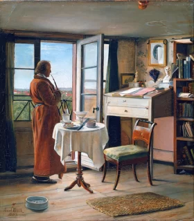 The Actor Kristian Mantzius In His Study by Carl Heinrich Bloch