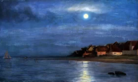 Moonlight by Carl Heinrich Bloch
