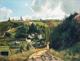 Jalais Hill, Pontoise 1867 by Camille Pissarro
