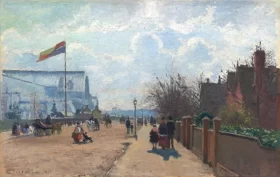The Crystal Palace 1871 by Camille Pissarro
